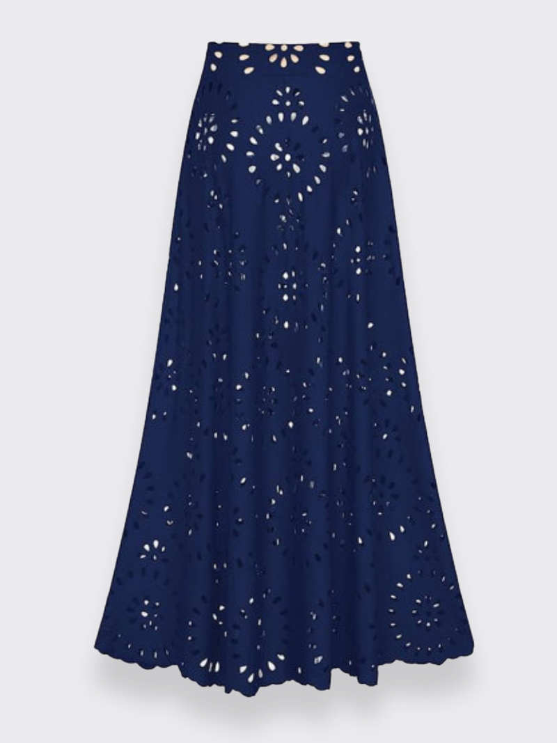 Vibecurve® Flower Hollow One Piece Swimsuit and Skirt