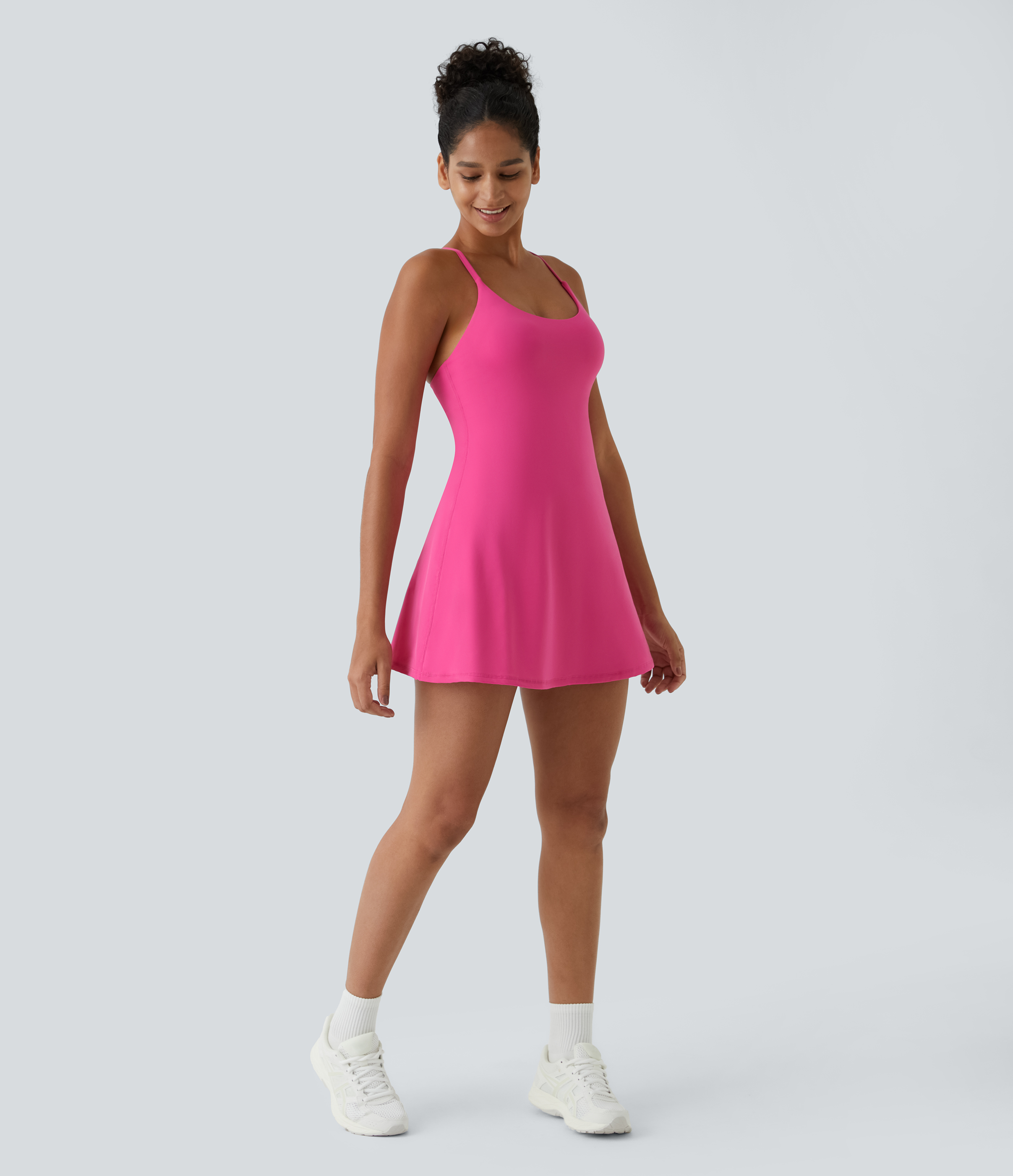 Vibecurve® Open Back Slip-On Sports Dress