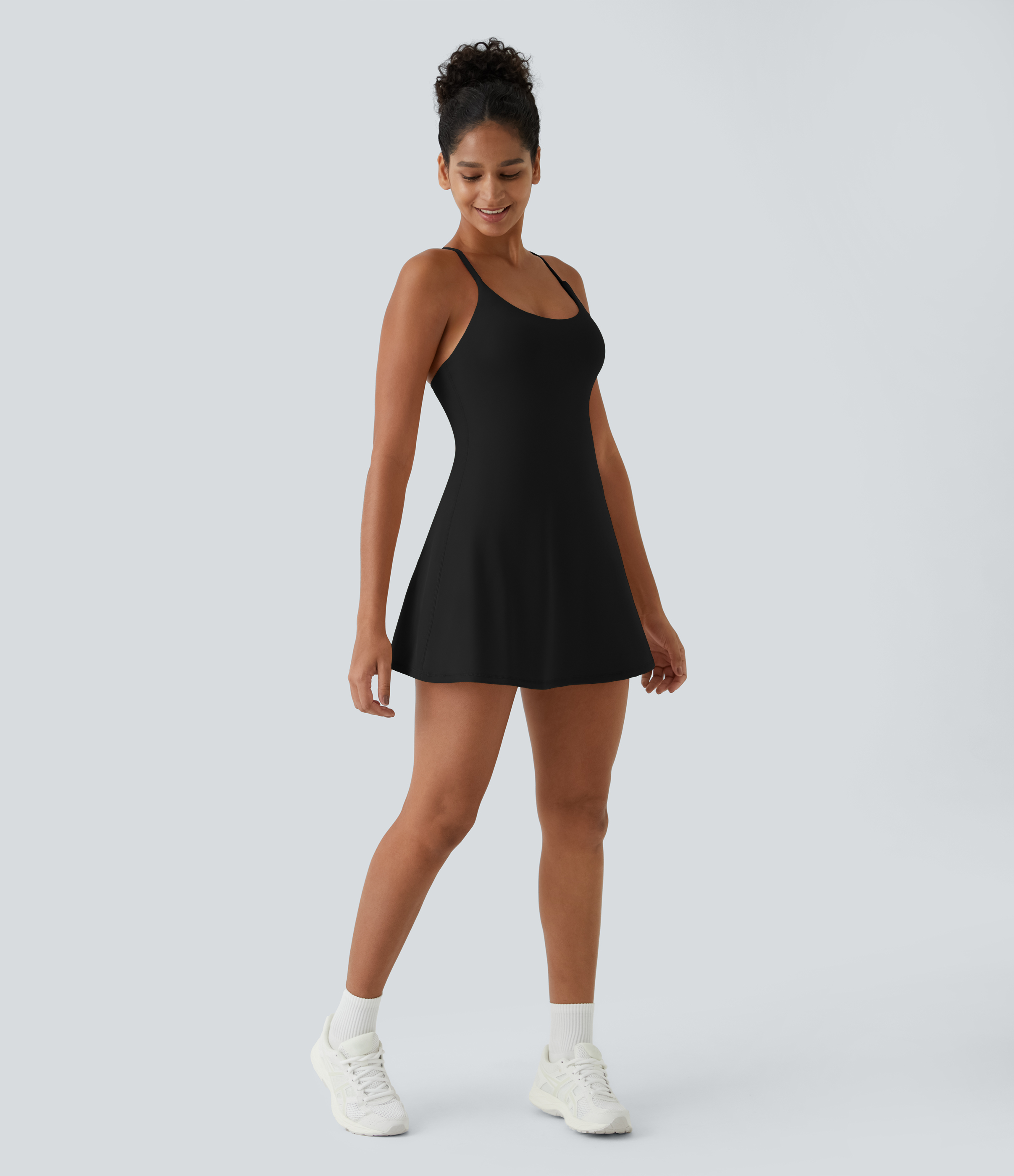 Vibecurve® Open Back Slip-On Sports Dress