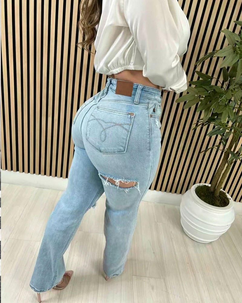 Vibecurve® Bootcut Tummy Control High Waist Jean