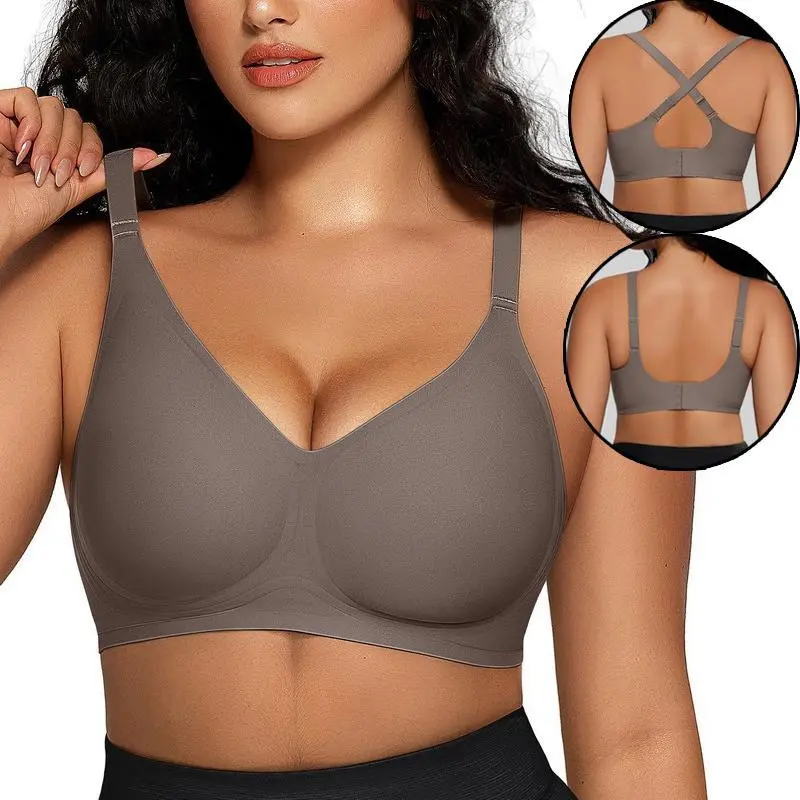 Vibecurve® Women Comfortable Push Up Bras Wireless Seamless Full Coverage Bra 
