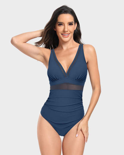 Vibecurve® Sexy Mesh Tummy Control Swimsuit