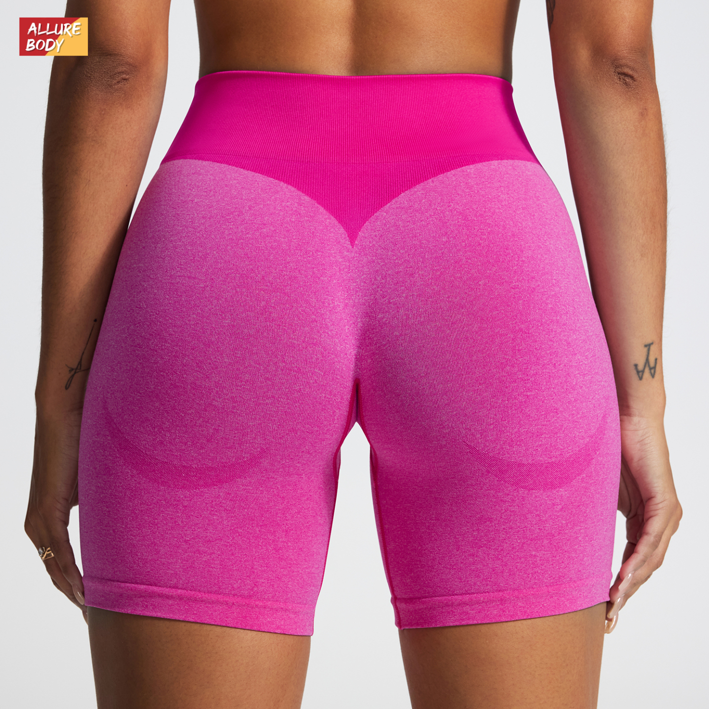 Vibecurve®Seamless Knit Running Yoga Shorts