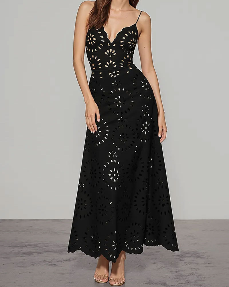 Vibecurve® Flower Hollow One Piece Swimsuit and Skirt