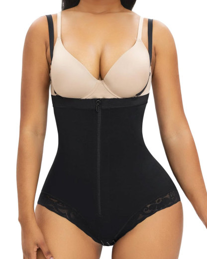 Vibecurve® Fajas Colombianas Postparto Shapewear for Women Tummy Control High Compression Body Shaper with Hook Crotch