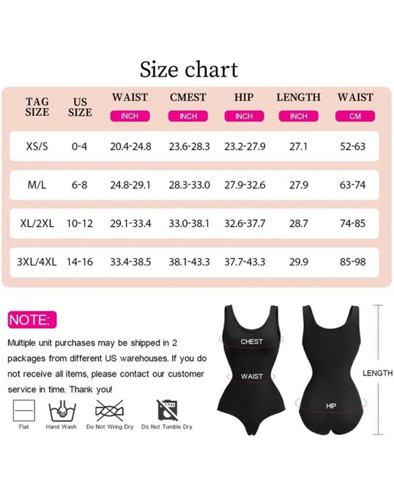 Vibecurve® Smoothing Seamless Tank Top Bodysuit Tummy Control Shapewear