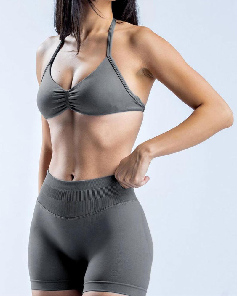 Vibecurve®Women's Sports Bra And Shorts Sportswear Yoga Wear Set