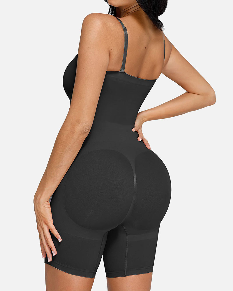 Vibecurve® Seamless Strapless Bodysuit with Removable Straps