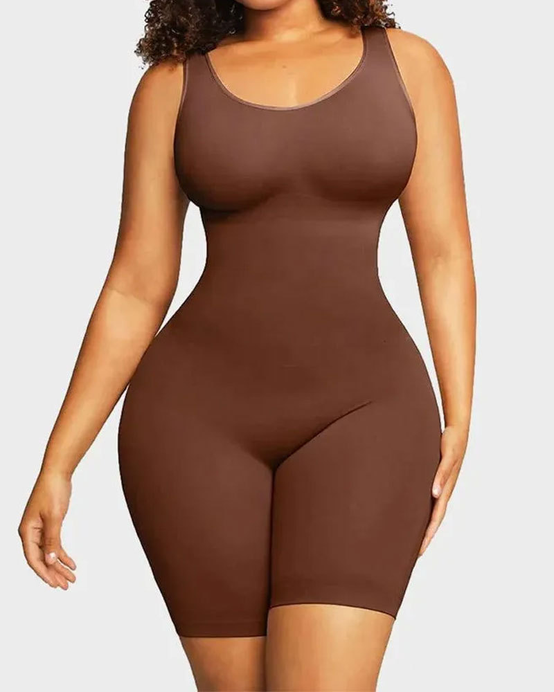 Vibecurve® Seamless Sculpting Mid Thigh Bodysuit Shaper