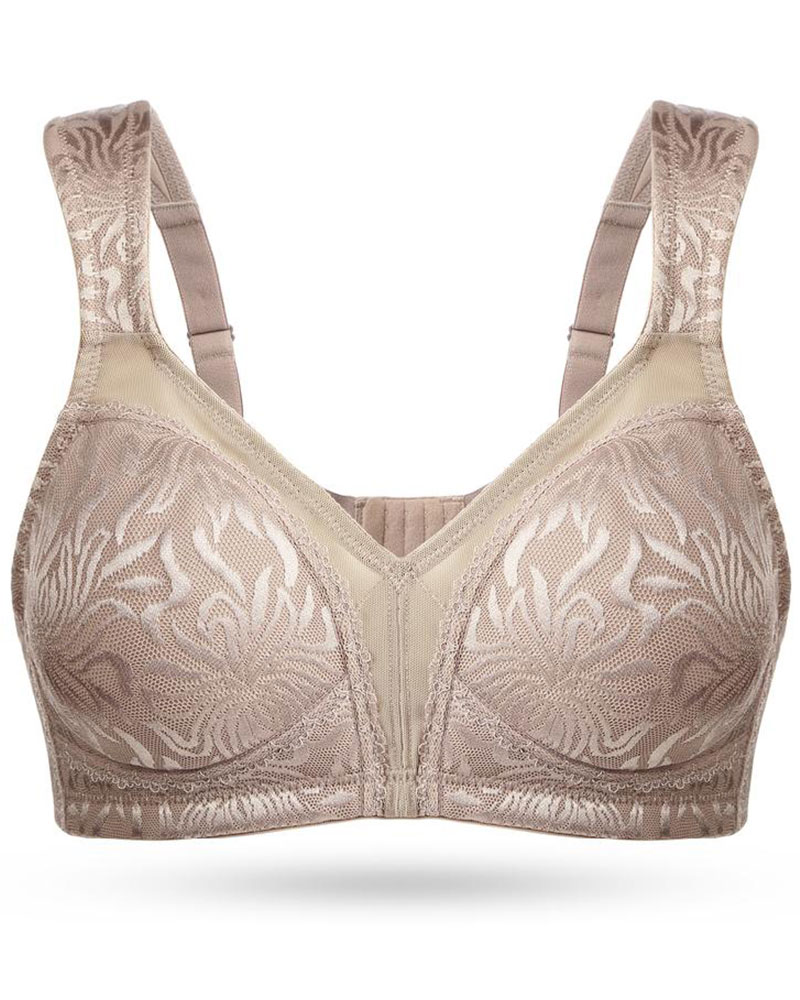 Vibecurve® Full Coverage Non Padded Wireless Bra Plus Size Minimizer Bras