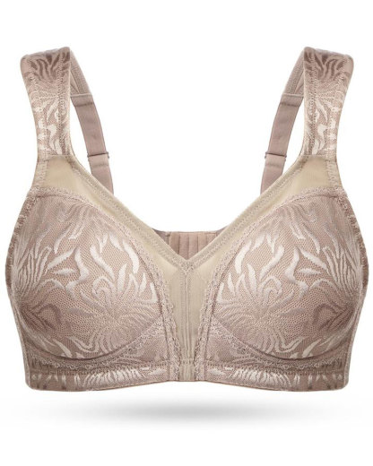 Vibecurve® Full Coverage Non Padded Wireless Bra Plus Size Minimizer Bras