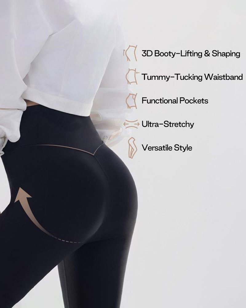 Vibecurve®High-Waisted Tummy-Controlling Buttocks-Lifting Leggings
