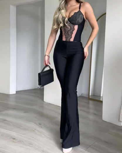 Vibecurve® Fashionable Sexy Back Stretch Comfortable Jumpsuit