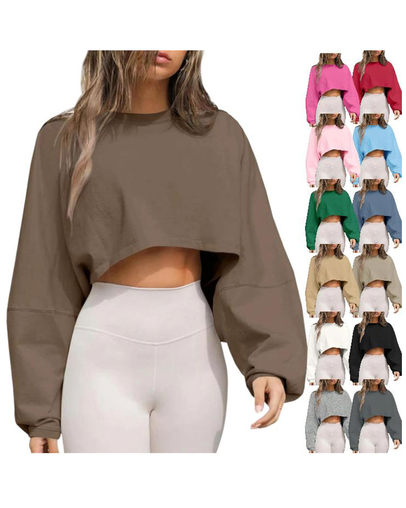 Vibecurve® Long Ballon Sleeve Sweatshirts