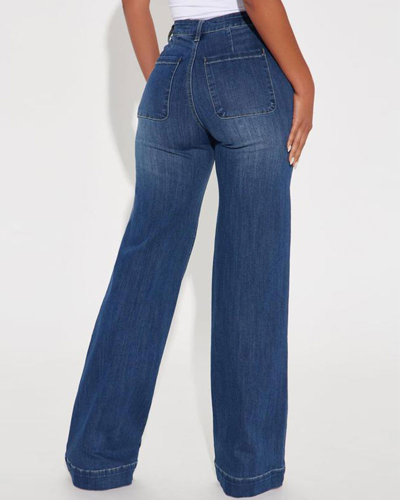 Vibecurve® Tall Stretch Trouser Jeans - Dark Wash