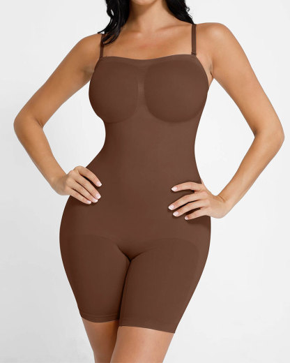 Vibecurve® Seamless Strapless Bodysuit with Removable Straps
