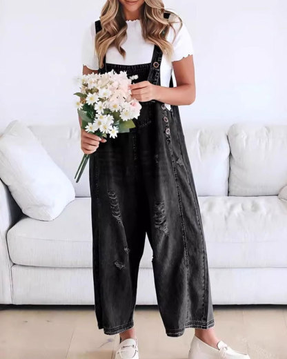 Vibecurve® Women's Denim Overalls Casual Jumpsuits