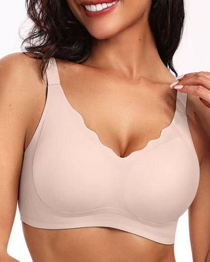 Vibecurve® Scalloped Wireless Push Up Bras