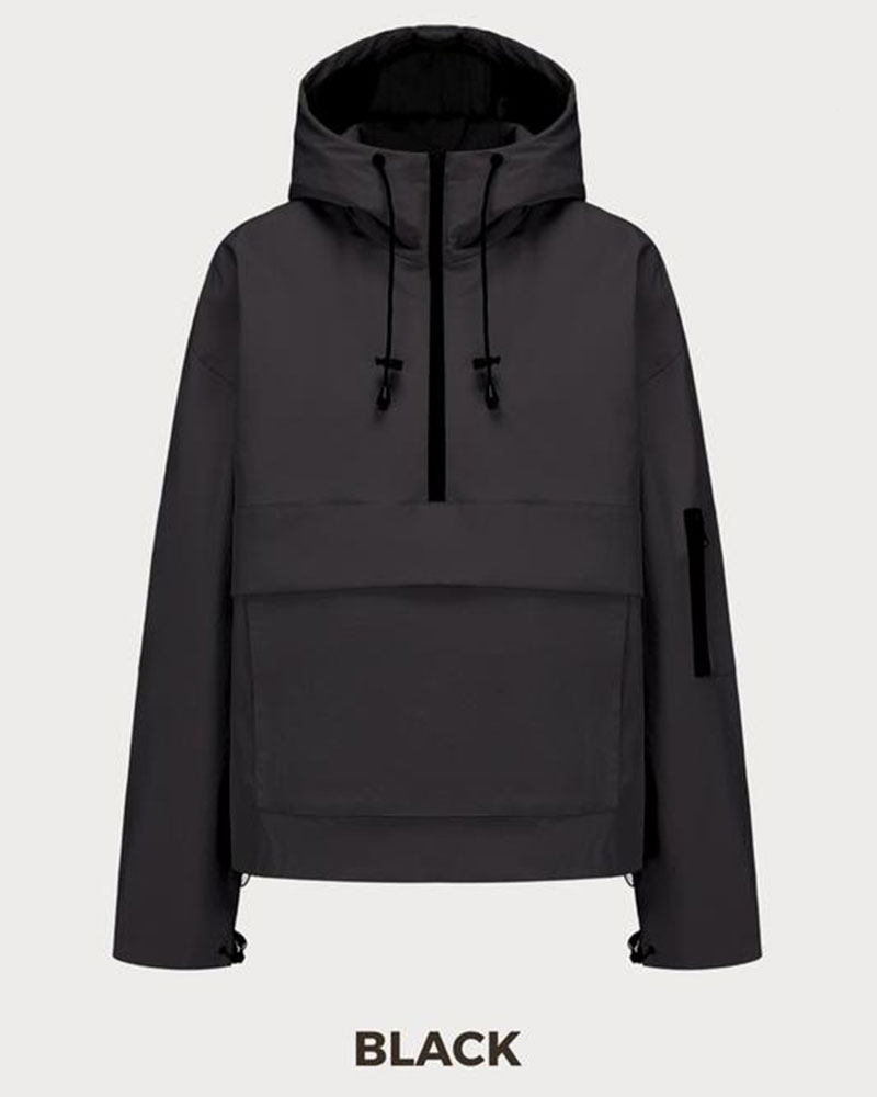 Vibecurve® StormTex Waterproof Oversized Fall Hoodie Coat
