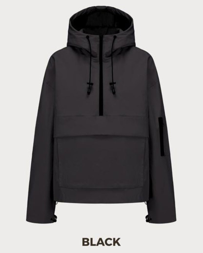 Vibecurve® StormTex Waterproof Oversized Fall Hoodie Coat