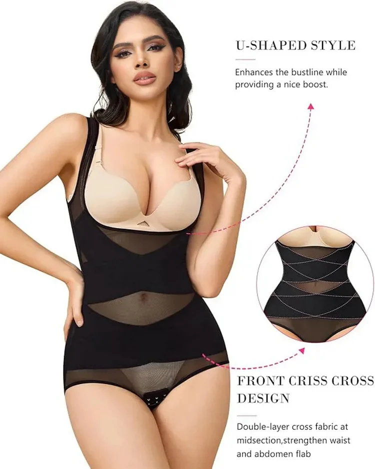 Mesh Tummy Tuck Body Triangle Shapewear