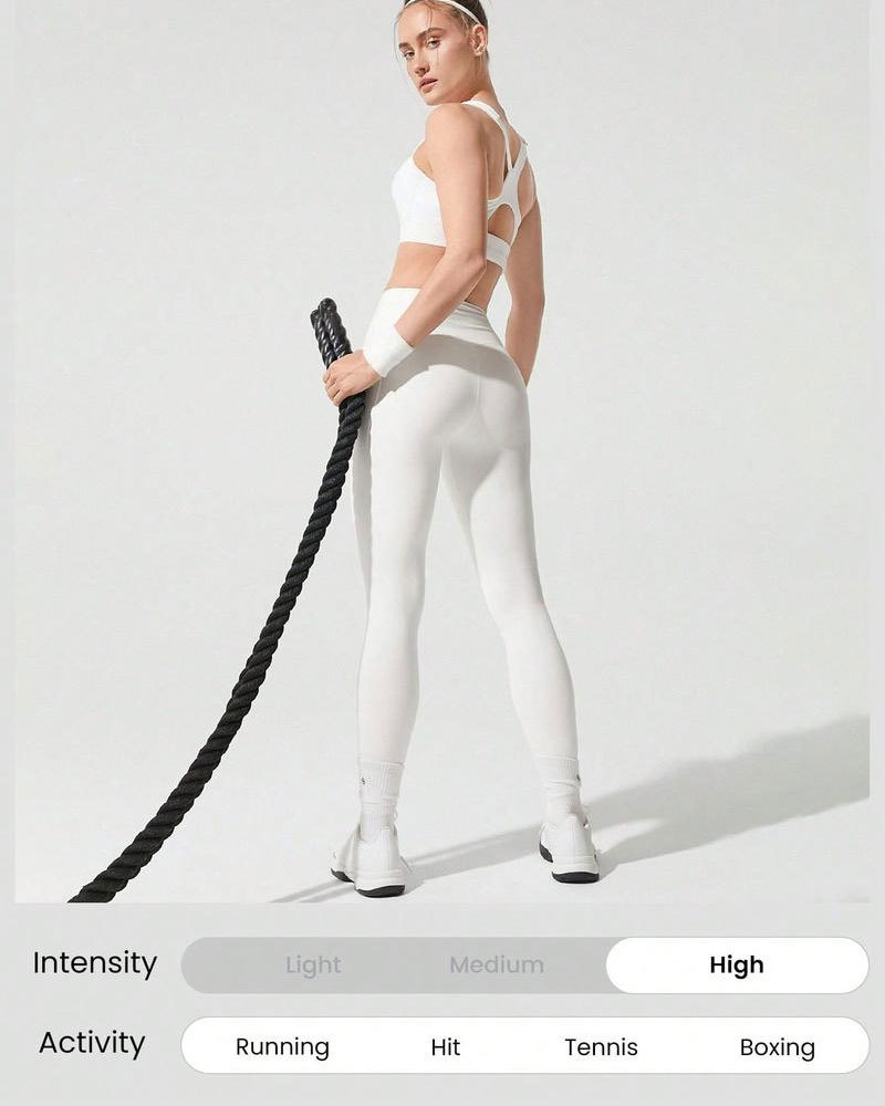 Vibecurve®Adjustable Velcro Strap Sports Bra Quick Dry Foam Cup Mesh Zipper High lmpact Running Jogging Workout Active