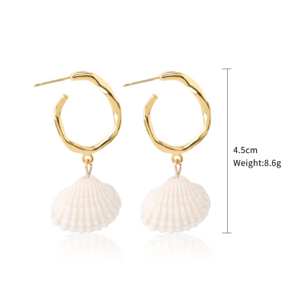 Vibecurve® Ocean Series Pearl Shell Earrings