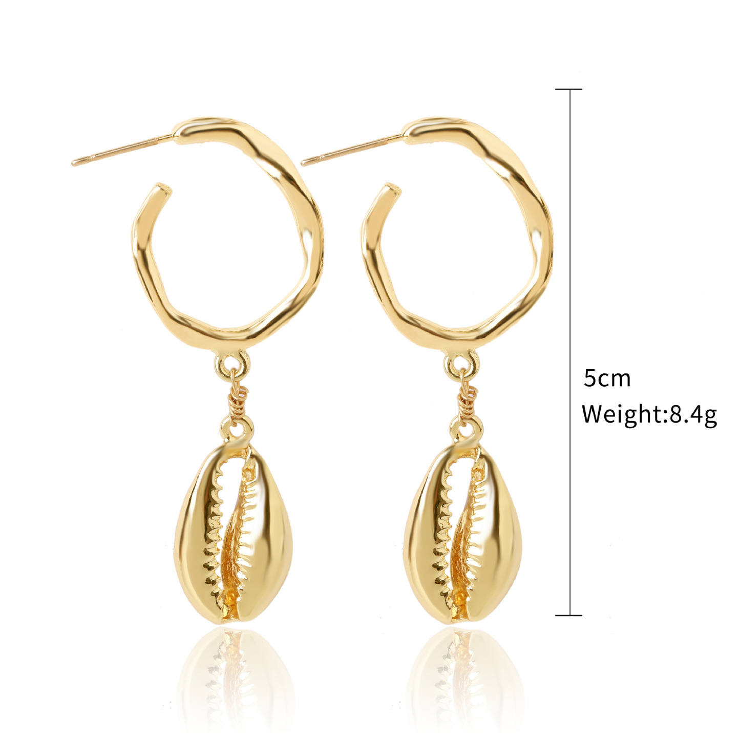 Vibecurve® Ocean Series Pearl Shell Earrings