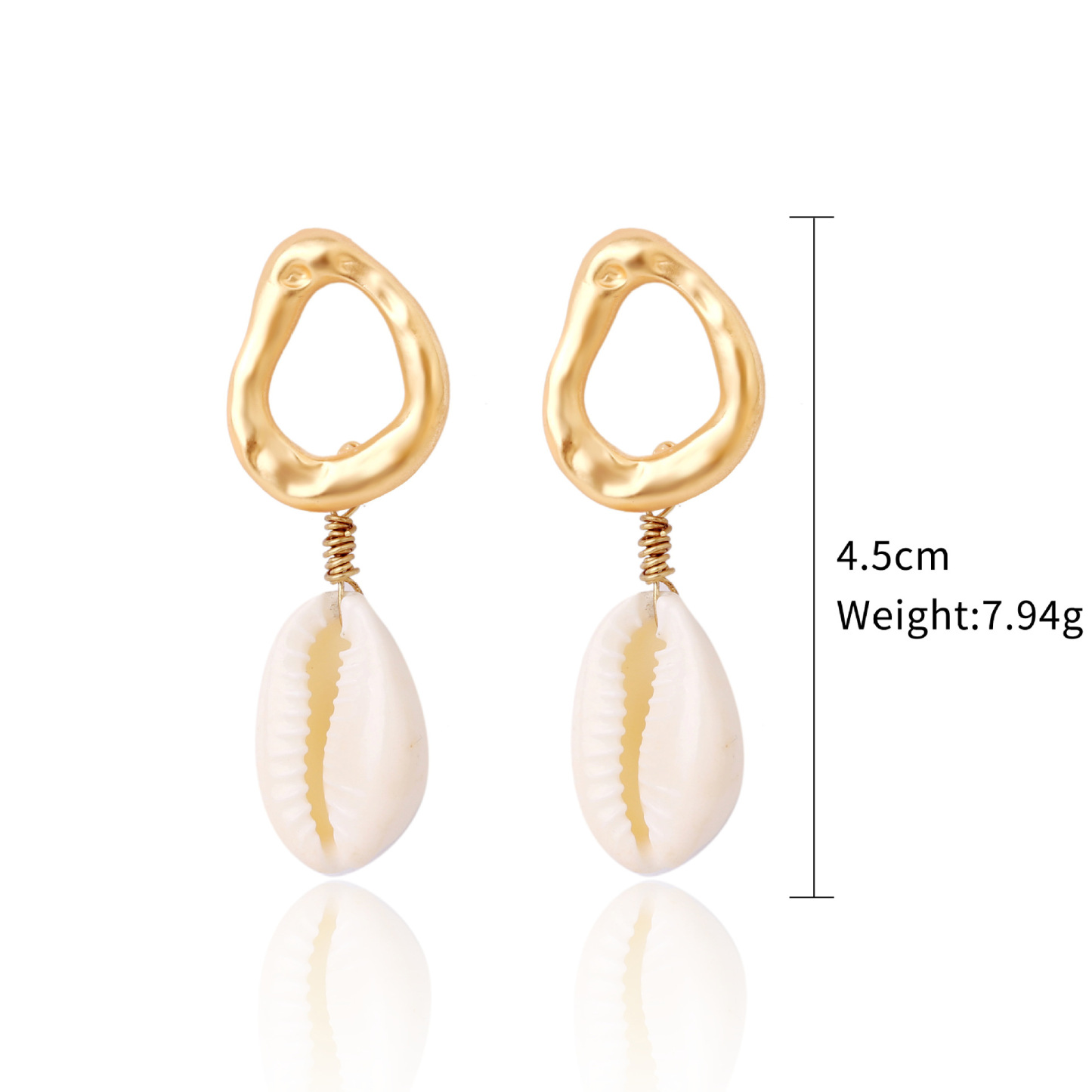 Vibecurve® Ocean Series Pearl Shell Earrings