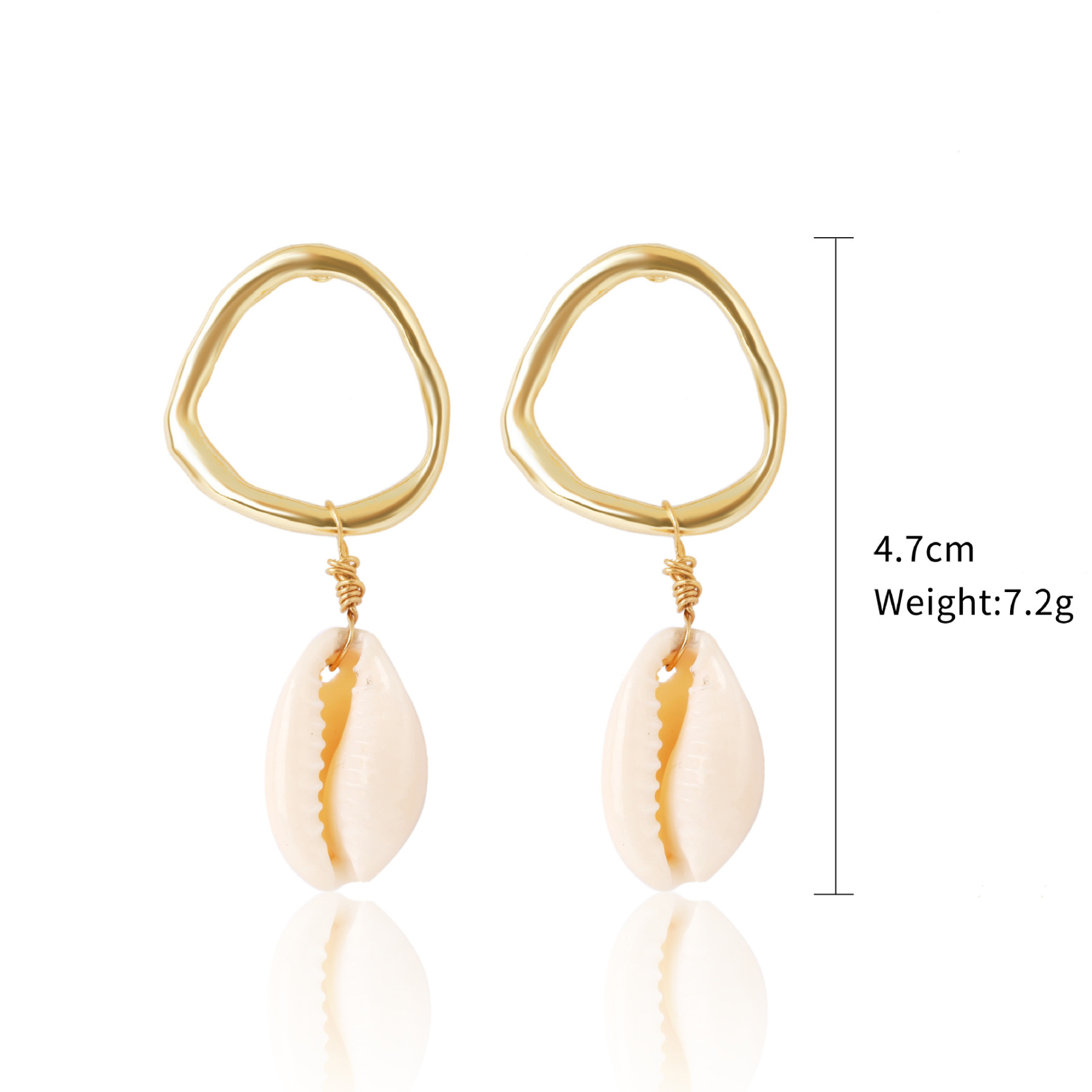 Vibecurve® Ocean Series Pearl Shell Earrings