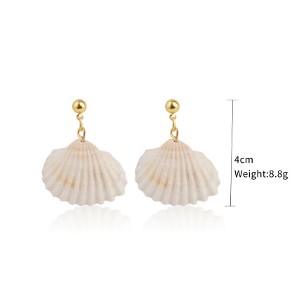 Vibecurve® Ocean Series Pearl Shell Earrings