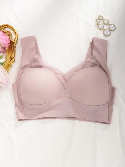 【5counts】Vibecurve® Seamless wireless push up bra backless no show invisible for women Minimalist Womenswear
