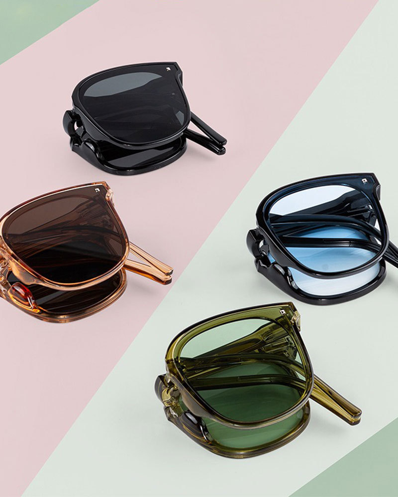Vibecurve® Fashion Retro Sun Protection Folding Sunglasses