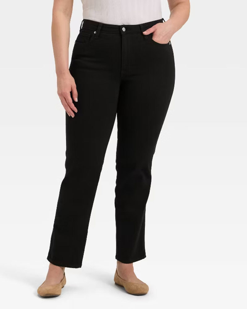 Vibecurve® Women's High-Rise Straight Jeans