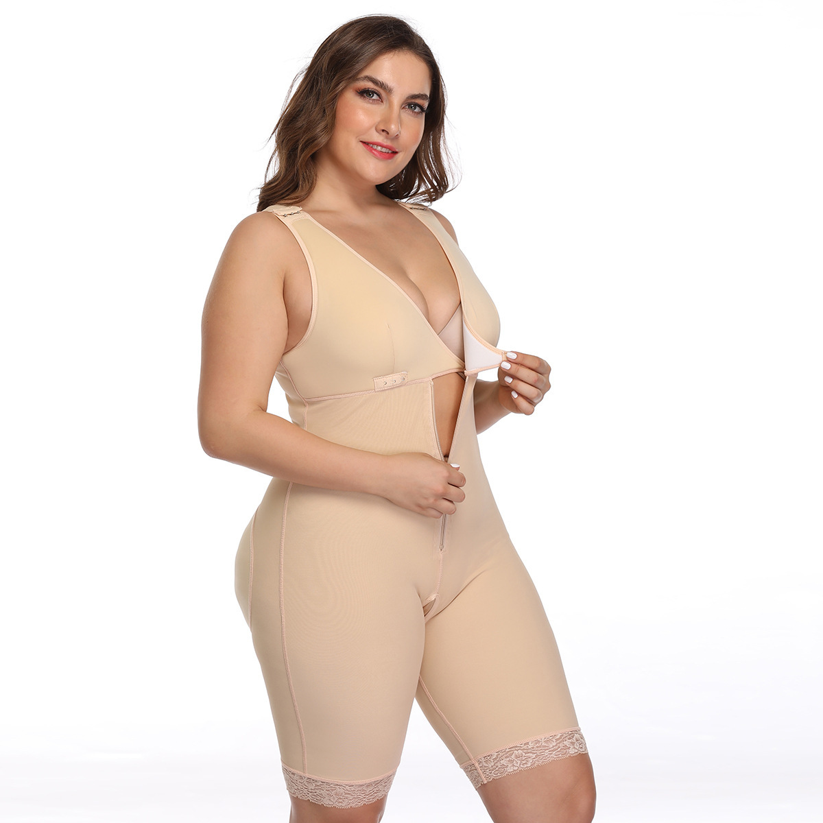 Vibecurve®Hip-Lifting Pants Jumpsuit Hip-Lifting Body Shaping Fat Women Plus Size Body Shaping Clothes
