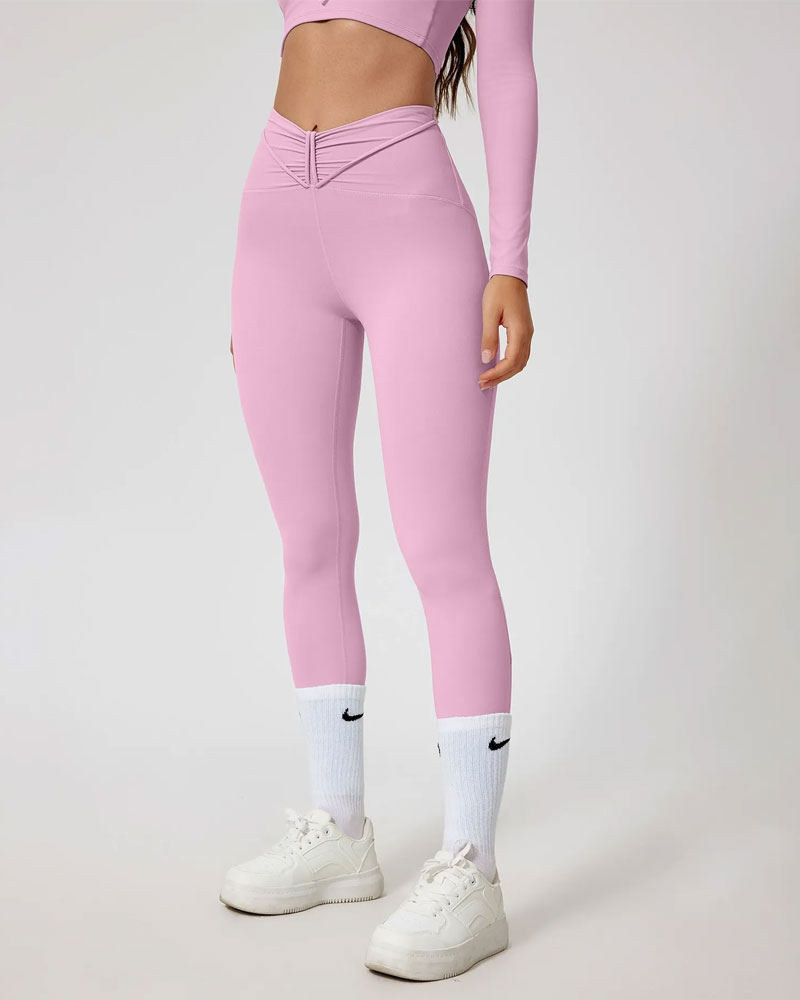 Vibecurve® Sexy High Waist Seamless Nude Yoga Pants