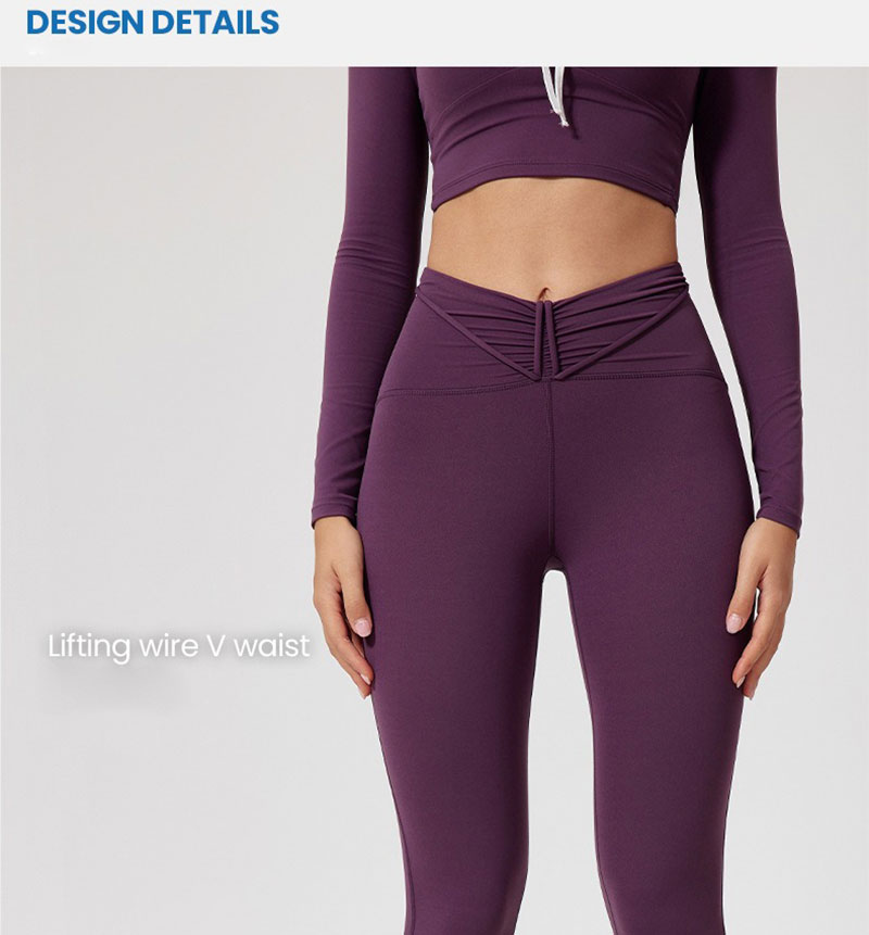 Vibecurve® Sexy High Waist Seamless Nude Yoga Pants