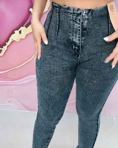Vibecurve®Line Waistband Tummy Control Butt Lift Jeans