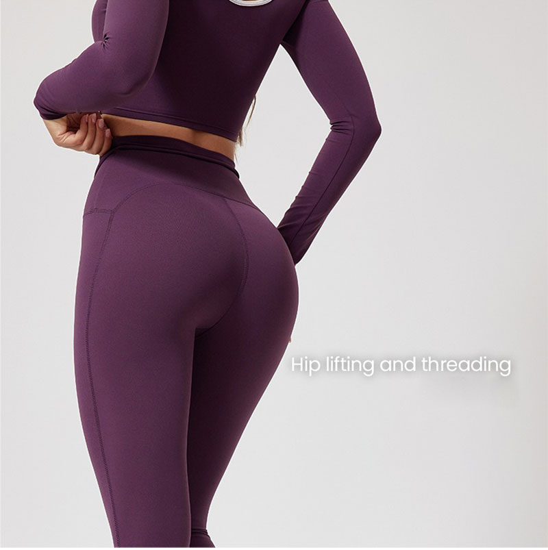 Vibecurve® Sexy High Waist Seamless Nude Yoga Pants