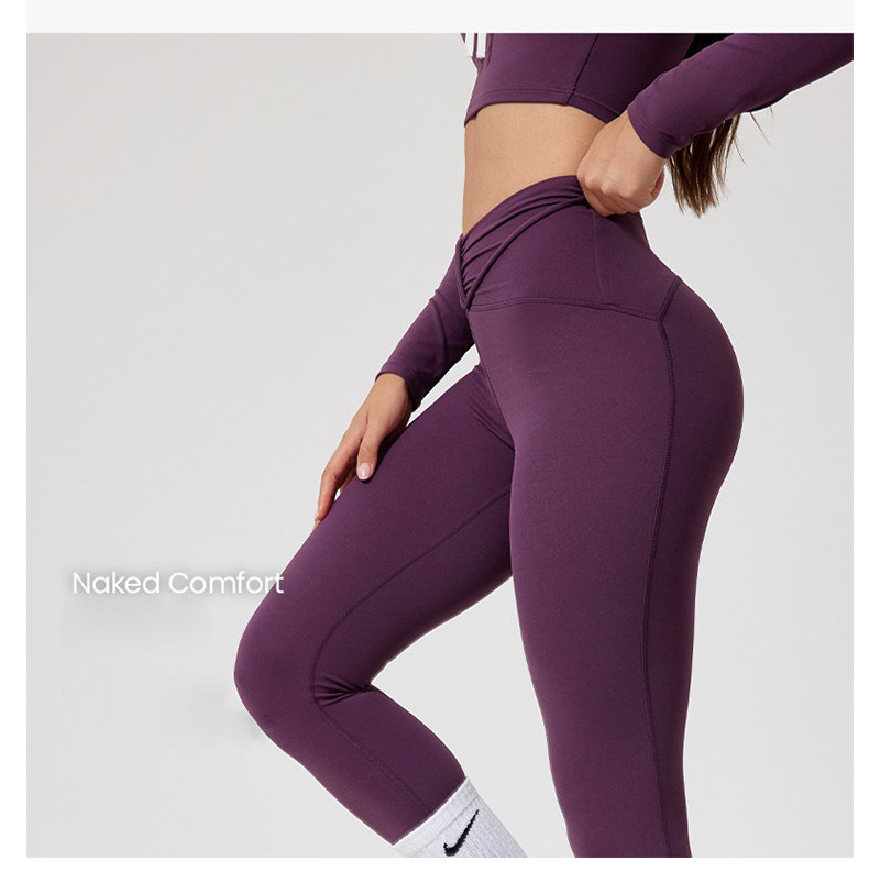 Vibecurve® Sexy High Waist Seamless Nude Yoga Pants