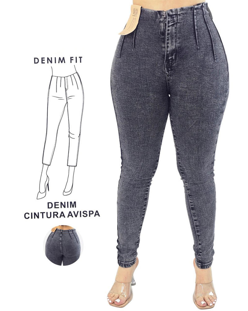 Vibecurve®Line Waistband Tummy Control Butt Lift Jeans