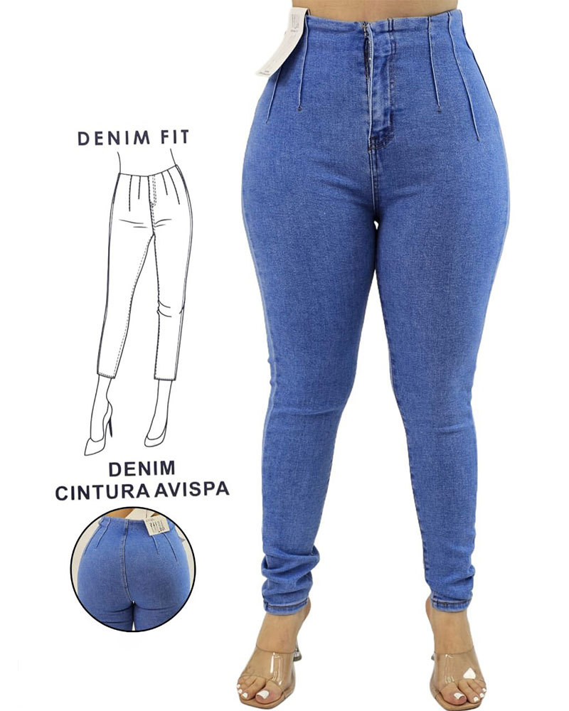 Vibecurve®Line Waistband Tummy Control Butt Lift Jeans