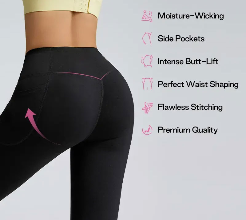 Vibecurve®High-Waisted Tummy-Controlling Buttocks-Lifting Leggings