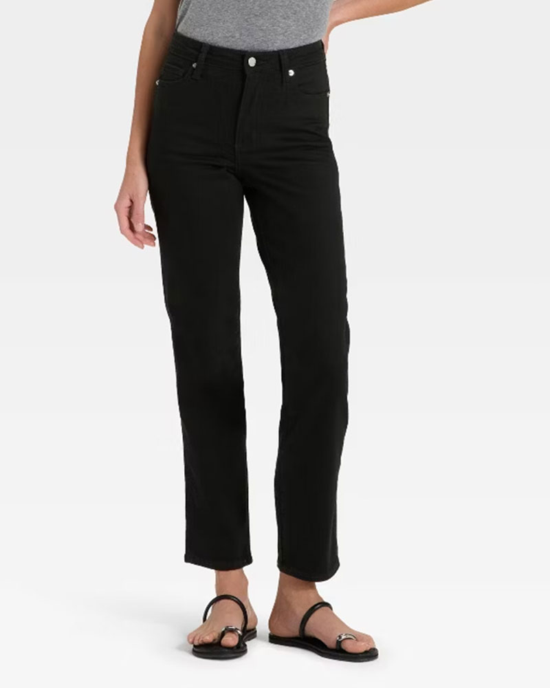 Vibecurve® Women's High-Rise Straight Jeans