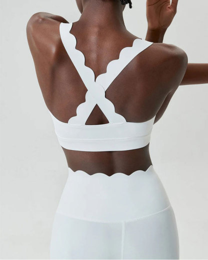 Vibecurve® Comfortable And Breathable Padded Push-Up Sports Top For Running, Fitness Training And Yoga