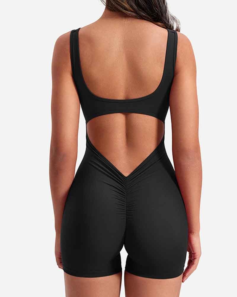 Vibecurve® Backless Sleeveless Yoga Bodysuit