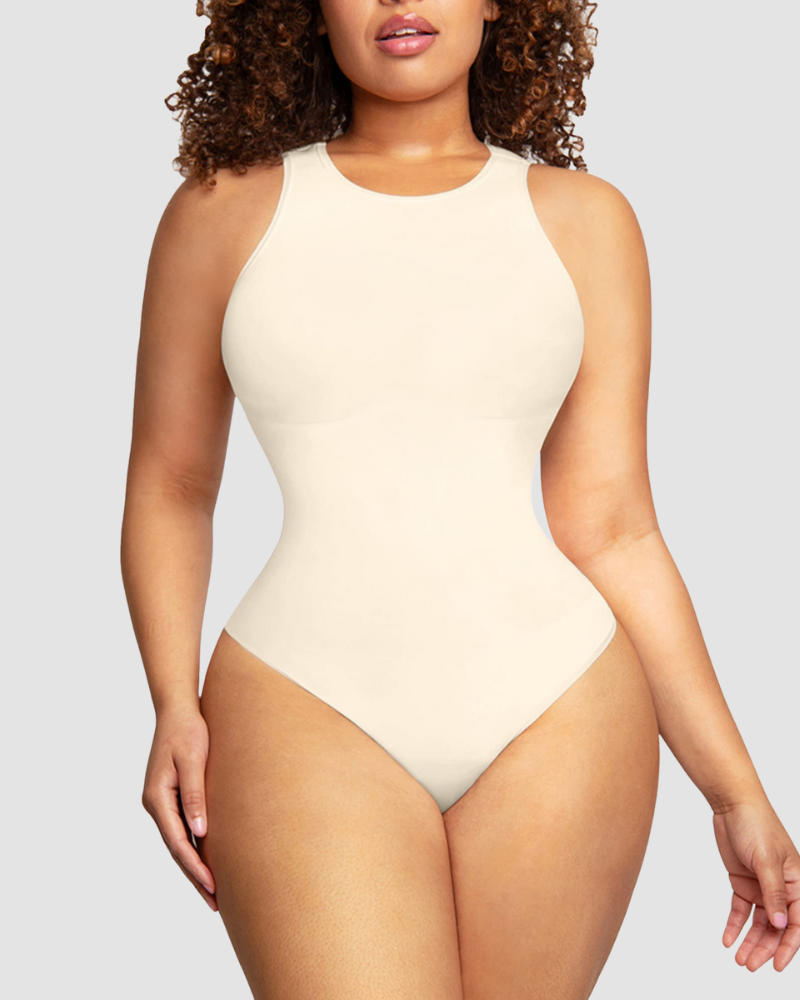 Vibecurve® Crew Neck Sleeveless Sculpting Bodysuit Shapewear