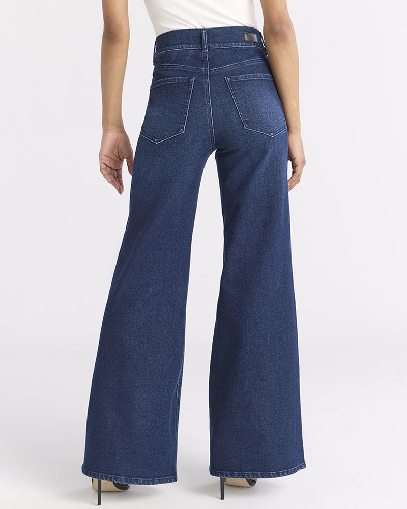 Vibecurve® Women’s Margot Wide Leg High Rise Jeans