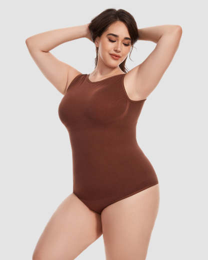Vibecurve® Crew Neck Sleeveless Sculpting Bodysuit Shapewear