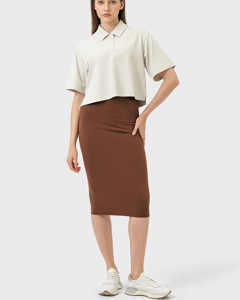 Vibecurve® Women's High Waist Tummy Control Sports Hip Skirt